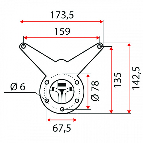 Ножка мебельная, 710-730х60мм, серый металик