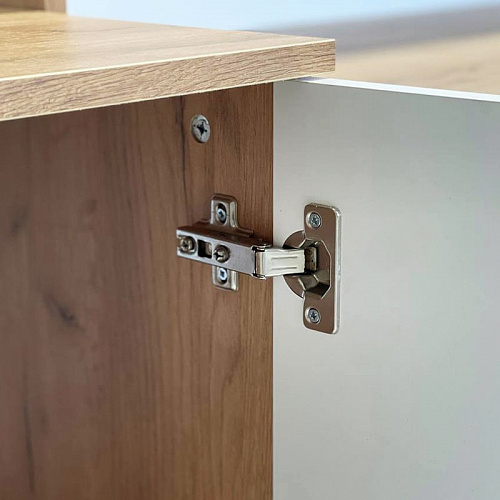 Комод Форсаж дуб крафт золотой/белый