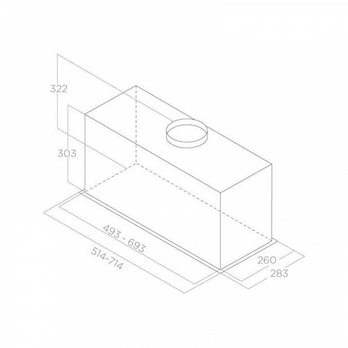 Встраиваемая вытяжка ELICA LANE SENSOR @ IX/A/72-PRF0188201A