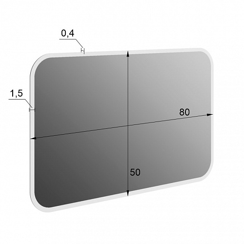 Зеркало Фортуна 3 белый