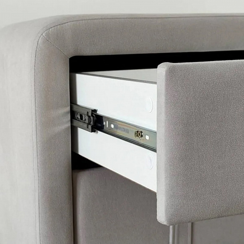 Тумба прикроватная Софи 2  галька (велюр)