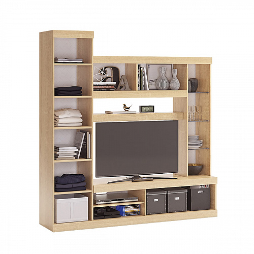 Мини-стенка Макси дуб сонома/белое дерево