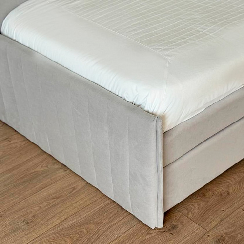 Кровать с ящиками Твикс (Софа) 90х200 галька (велюр)