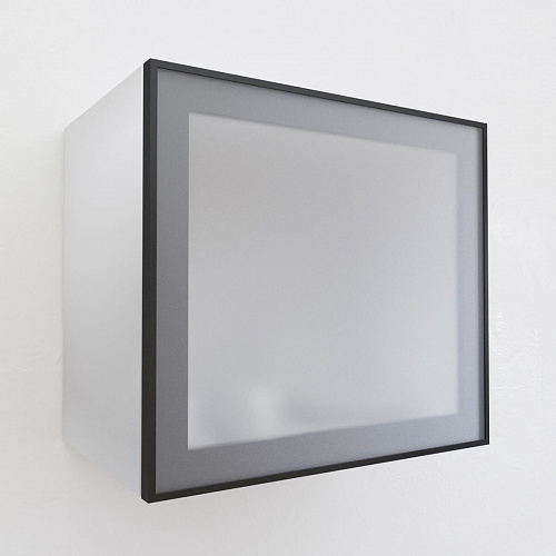 Фасад со стеклом из алюминиевого профиля 500х450