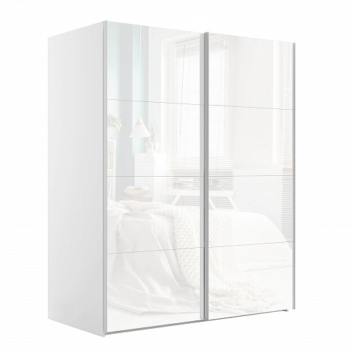 Шкаф-купе 2-х дверный Эста Элемент Стекло 2400х2000х660 мм