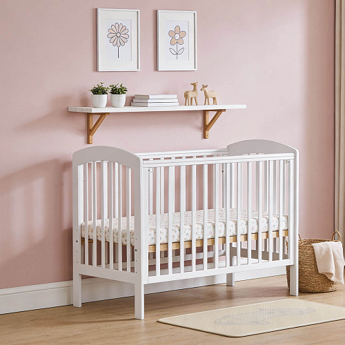 Кровать детская Сказка КМ.014.01-031 Снег (Лак)