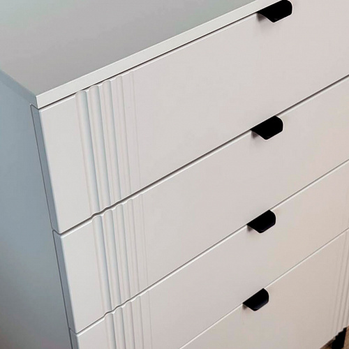 Комод Рич кашемир/фрапучино матовый/черный