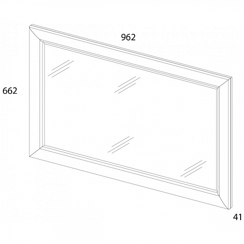 Зеркало OLIVIA Вудлайн крем