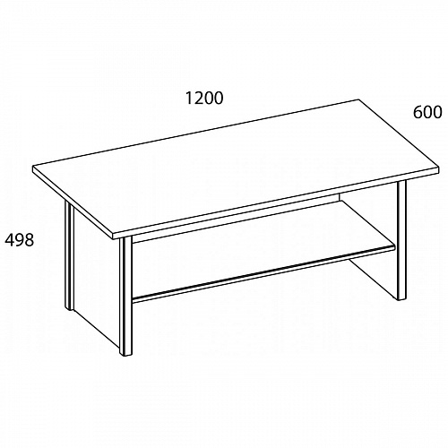 Стол журнальный JAZZ Каштан найроби/Оникс