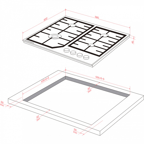 Варочная поверхность Kuppersberg FS 66 X