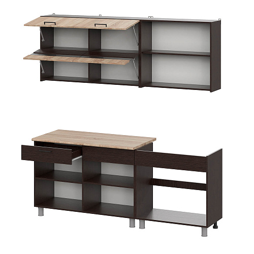 Кухня Босфор 2,0 Дуб Венге/Дуб Сонома