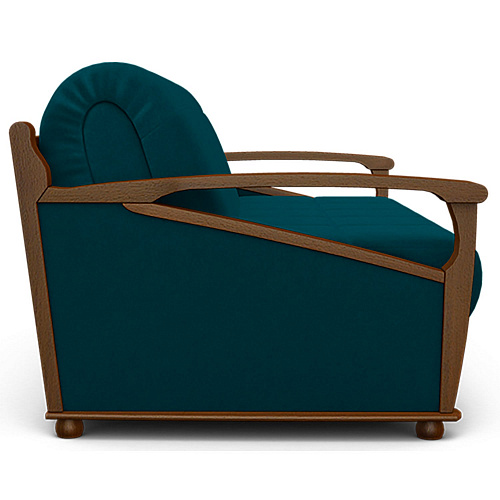 Диван Глория-Аккордеон (массив) CATANIA MENTHOL/Орех