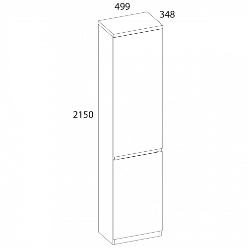 Шкаф TAURUS 1D Белый/Дуб вотан