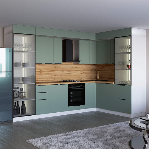 Фасад со стеклом из алюминиевого профиля (ПН600 ) 596х1298мм