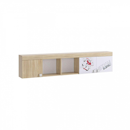 Полка Энерджи дуб сонома/белый