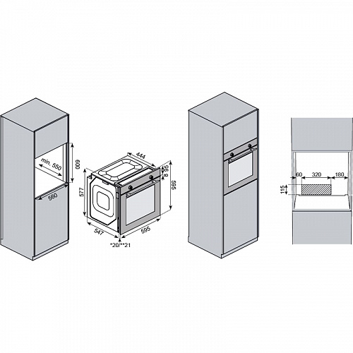 Встраиваемый духовой шкаф KUPPERSBERG HO 603 BX