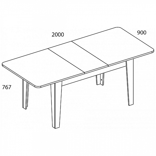 Стол обеденный раздвижной OLIVIA B Вудлайн крем