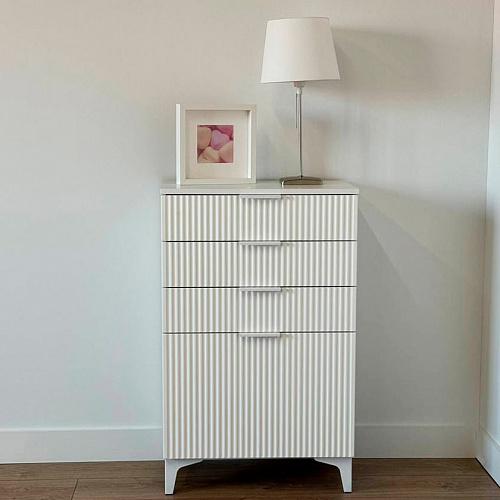 Комод Зефир белое дерево/белый (эмаль)