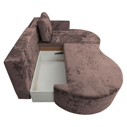 Угловой диван Каир (Левый) PLUSH CHOCOLATE