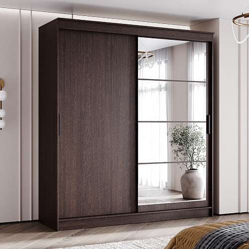 Шкаф-купе ГРАНД 1 2,0 Венге/Зеркало/Венге ЛДСП