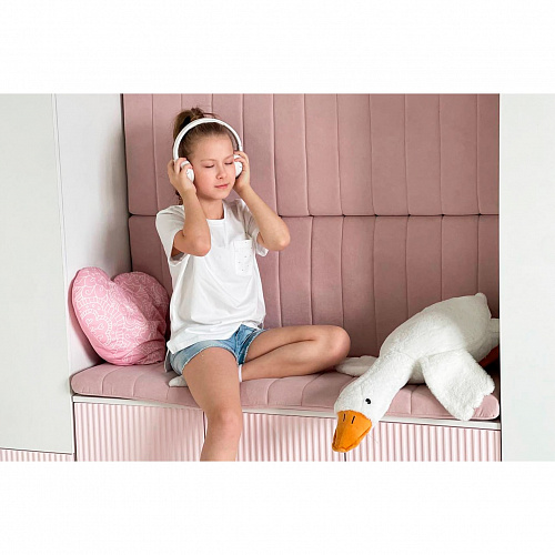 Тумба Зефир 115.01 белое дерево/пудра розовая (эмаль)