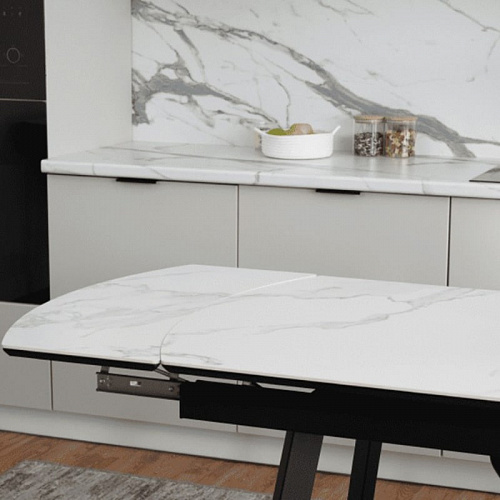 Стол обеденный керамический Князь Белый