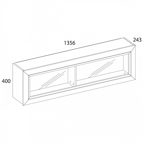 Полка 1D OLIVIA Вудлайн крем