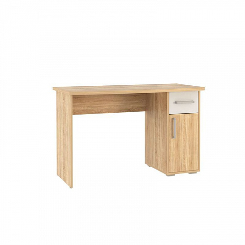 Стол компьютерный Лайт К2 дуб сонома/белый