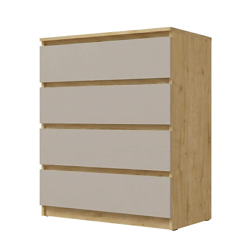 Комод ВЕГА Люкс 4Я Дуб Вотан/Сатин