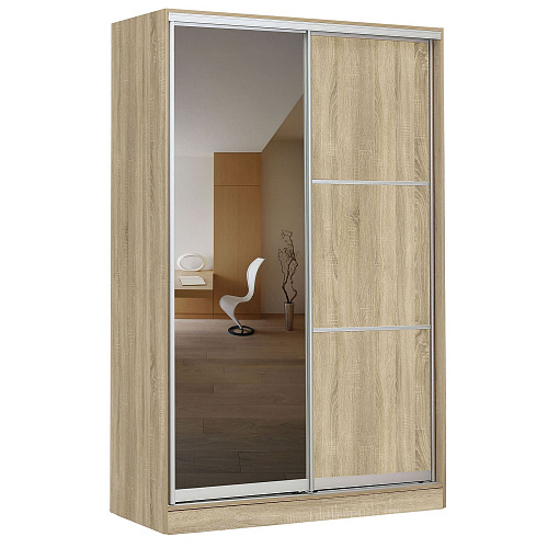 Шкаф-купе 2-х дверный 1540х590 ВАРИАНТ 4 Дуб сонома