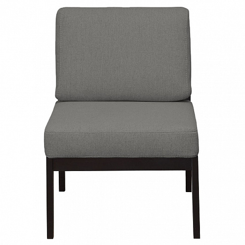 Кресло массив мягкое UNO GREY/Венге