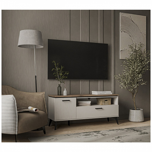 Тумба RTV VINATI 1D1SN ПЕРСИДСКИЙ ЖЕМЧУГ/АМАРОК