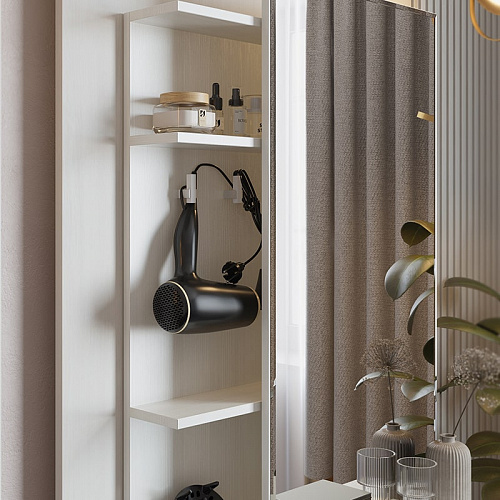 Туалетный столик Арина белый рамух