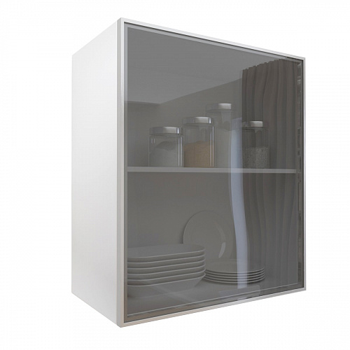 Фасад со стеклом из алюминиевого профиля 600х700