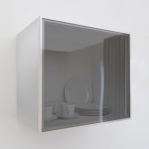 Фасад со стеклом из алюминиевого профиля 500х450