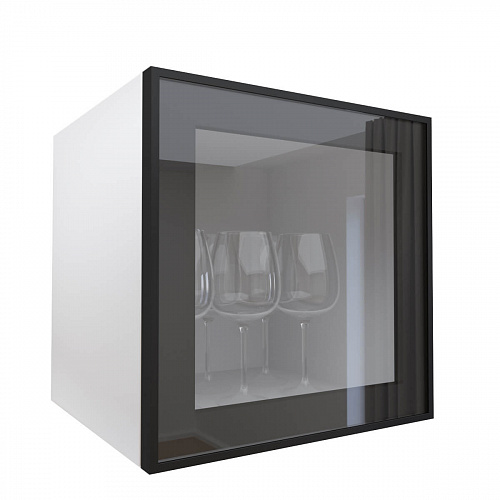 Фасад со стеклом из алюминиевого профиля 350х350