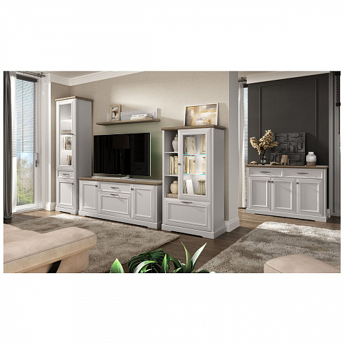 Тумба RTV TOSCANA NEW 3D1S Персидский жемчуг/Каньон