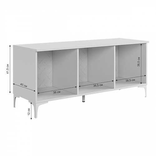 Гостиная Зефир К1 белое дерево/белый муар