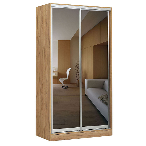 Шкаф-купе 2-х дверный 1210х590 ВАРИАНТ 5 Дуб крафт золотой