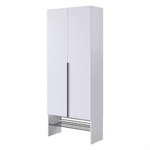 Шкаф двухдверный L800 Баско белое дерево