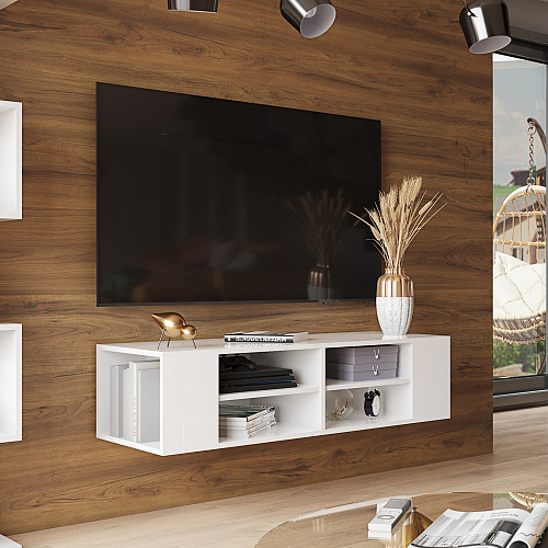 Тумба ТВ Кандия белый