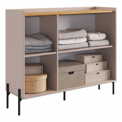 Комод Доминика кашемир/дуб крафт золотой