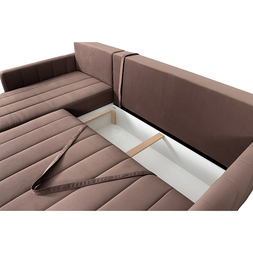 Угловой диван Ларио Мора Темно-коричневый