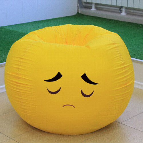 Пуф-смайлик из дюспы