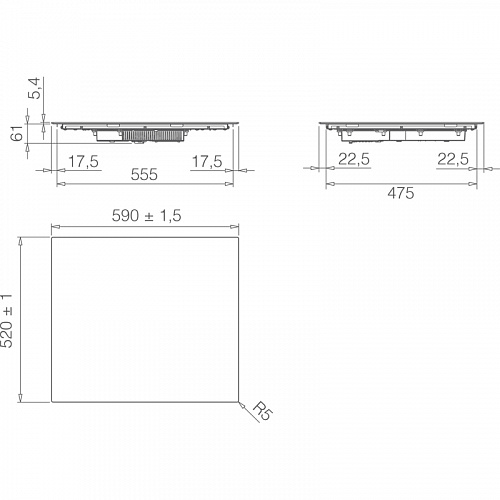 Индукционная варочная панель ELICA PRF0199860