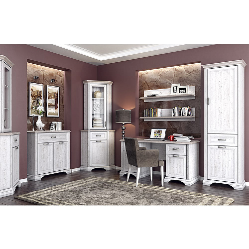 Полка навесная MONAKO Сосна винтаж/дуб анкона