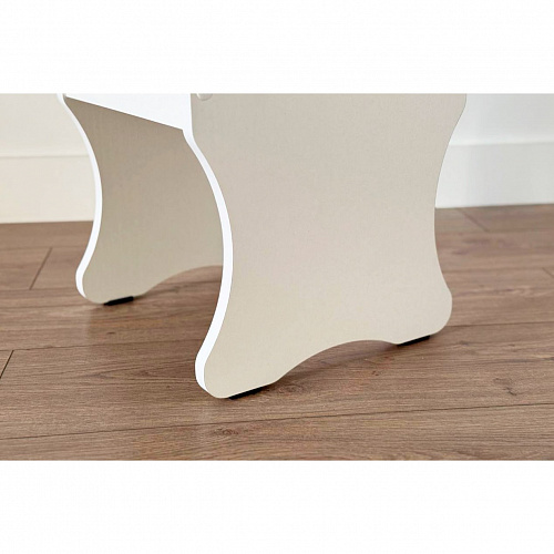 Пуф Виктория-1 белое дерево