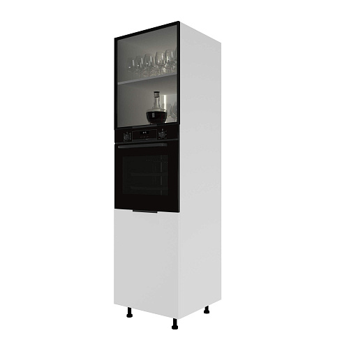 Фасад со стеклом из алюминиевого профиля (ПН600 с нишей) 596х698мм