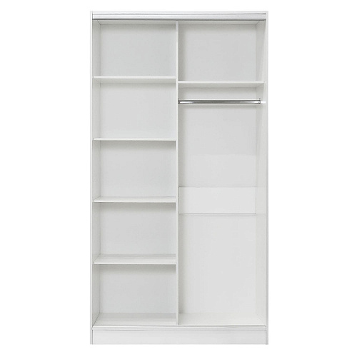 Шкаф-купе 2-х дверный 1210х590 ВАРИАНТ 3 Белый жемчуг