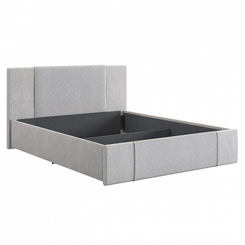 Кровать с подъемным механизмом Хлоя 160х200 галька (велюр)